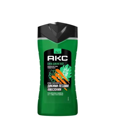 AKC Shower gel and shampoo 3v1 Power of male jungle 250 m - Buy Online on GoSupps.com