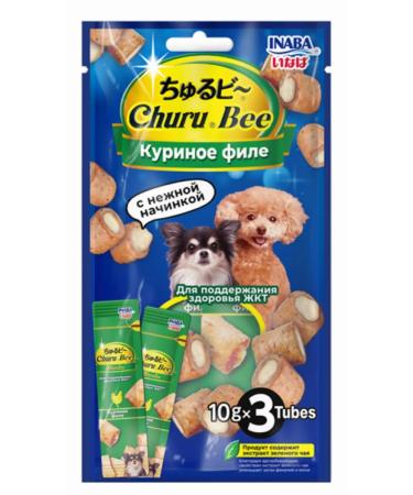 The treat for the dogs of Inaba Churu Bee Chicken 3pcs. 10g 3 pcs - Buy Online on GoSupps.com