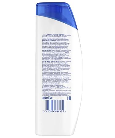 Head&Shoulders Sports Fresh dandruff shampoo 400 ml - Buy Online on GoSupps.com