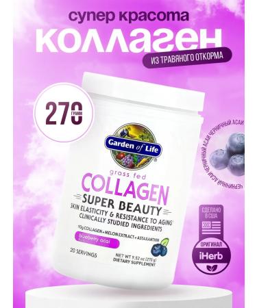 Garden of Life Collagen Super Beauty Blueberries and Asai 270 g