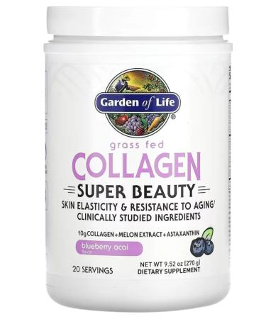 Garden of Life Collagen Super Beauty Blueberries and Asai 270 g - Buy Online on GoSupps.com