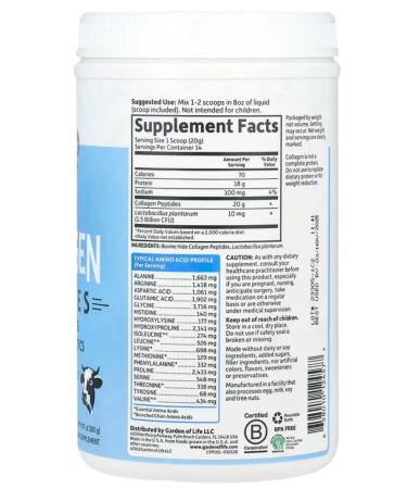 Garden of Life Collagen without taste 280 g - Buy Online on GoSupps.com