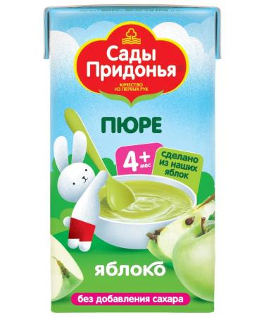 Gardens of Pridonya Puree fruit apple without sugar from 4 months 125g