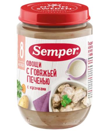 Semper Mashed vegetables with a calf liver 190