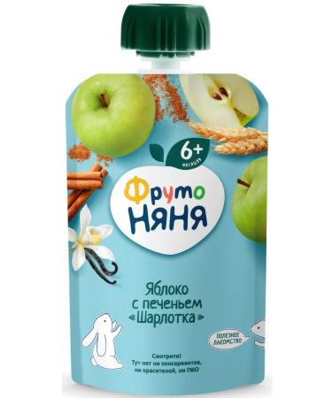 Frutonyanya Puree fruit charlotte apple-sheet from 6 months 90g