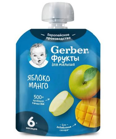 Gerber Puree fruit apple-mango from 6 months 90g