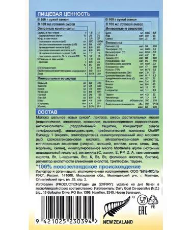 NANNY Mixture 1 milk with prebiotics 800g - Buy Online on GoSupps.com