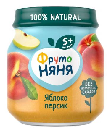 Frutonyanya Puree fruit apple-peach from 5 months 100g