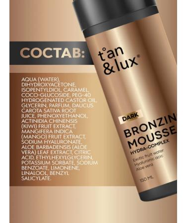 TAN&LUX Auto -tanker mousse for the body and face + mittens of mittens set - Buy Online on GoSupps.com