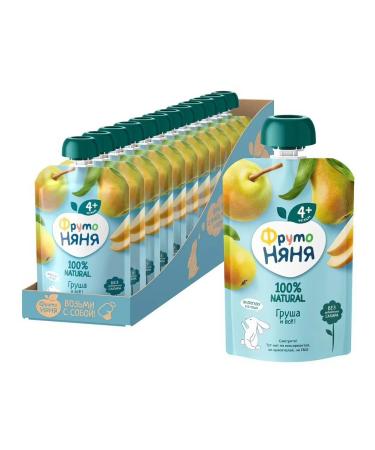 Frutonyanya Puree fruit pear from 4 months 90g x 12 pcs