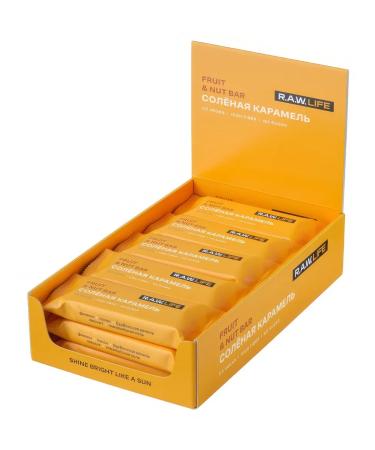 RAW Life Salt Caratmel Barmel without gluten sugar 47g - Buy Online on GoSupps.com