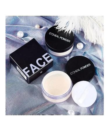 Facial powder matting crumbly face