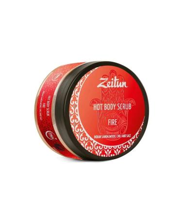 Zeitun Body scrub "hot fire" with sandalwood and chili