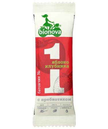 Bionova Batonchik No. 1 apple-club without sugar 35g