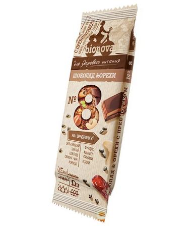 Bionova Fruit-nore-navel bar with chocolate 35g x 24 pcs - Buy Online on GoSupps.com