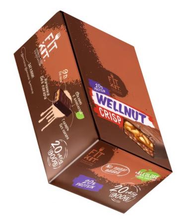 FIT KIT Bank protein Wellnut Arachis-caramel without sugar 45g - Buy Online on GoSupps.com