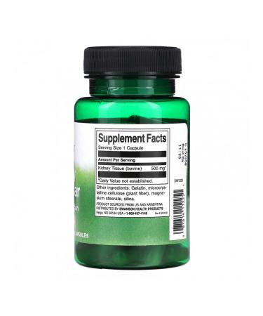 Swanson Renal glands 500 mg 60 capsules - Buy Online on GoSupps.com