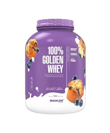 maxler Protein 100% Golden Whey 2270 Gp in blue muffin - Buy Online on GoSupps.com