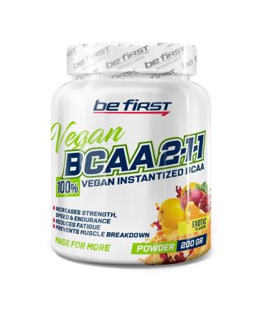 Be First BCAA BCAA 2 1 1 Vegan Instantized 200 g exotic