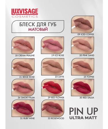 LUXVISAGE Liquid matte lipstick Pin Up Ultra Matt 21 - Buy Online on GoSupps.com
