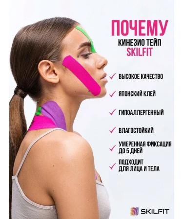 SKILFIT Kinesio teip for the body of the leg of the abdomen of weight loss - Buy Online on GoSupps.com