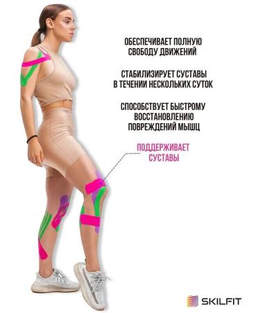 SKILFIT Kinesio teip for the body of the leg of the abdomen of weight loss - Buy Online on GoSupps.com