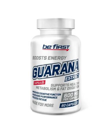 Be First Guarana Extract Mega 60 Caps Energy Energy - Buy Online on GoSupps.com