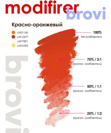 Eyebrows Permanent Makeup Corrector for permanent Brovi red-orange 5 ml - Buy Online on GoSupps.com