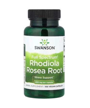 Swanson Rhodiola root pink 400 mg 100 vegan capsules