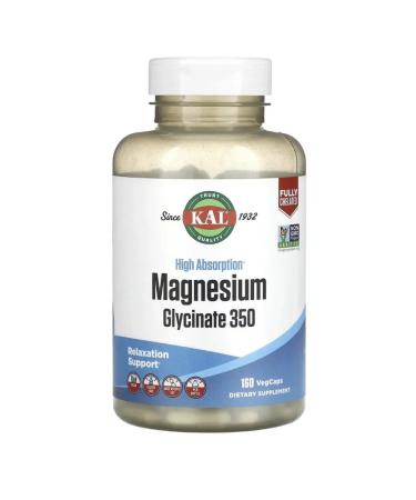 KAL Magnesium glycinate with high absorption 350 160 capsules