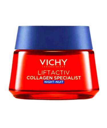 Vichy Liftactiv Collagen Specialist Peptide Cream Night 50 ml - Buy Online on GoSupps.com