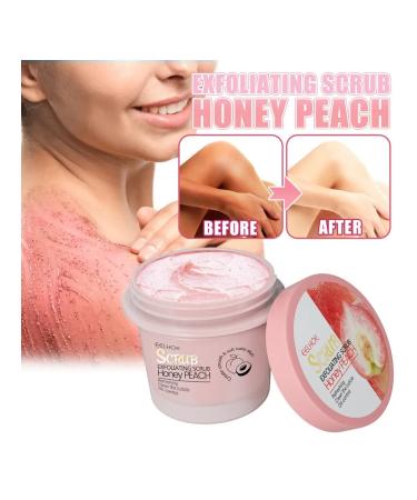 Eelhoe peach body scrub soft exfoliation