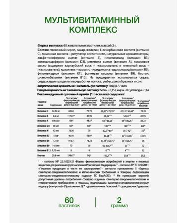 MINDLY Children's multivitamin gammy for children 60 pastilles - Buy Online on GoSupps.com