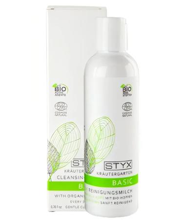 Styx Organic cleansing milk hops