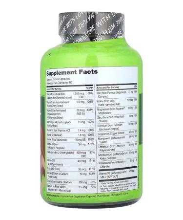 NATURELO Prenatal multivitamin 180 vegetarian capsules - Buy Online on GoSupps.com