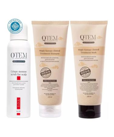 Qtem Set for cleansing and restoration of hair shampoo 200
