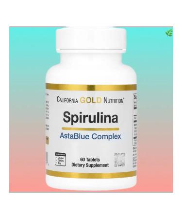California Gold Nutrition Spirulin + Astaxantin 60 tablets