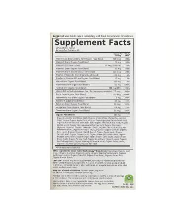 Garden of Life Multivitamins from whole products for men 30 tablets - Buy Online on GoSupps.com