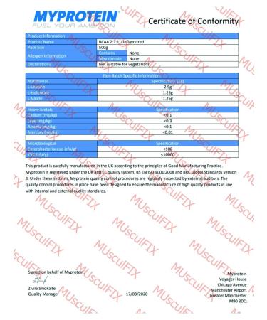 Myprotein BCAA Tropic amino acids - Buy Online on GoSupps.com