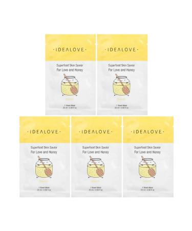 idealove Facial face mask set with superfuds 5 pcs honey - Buy Online on GoSupps.com