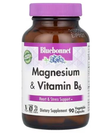 Bluebonnet Nutrition Magnesium B6 magnesium with vitamin B6 90 capsules