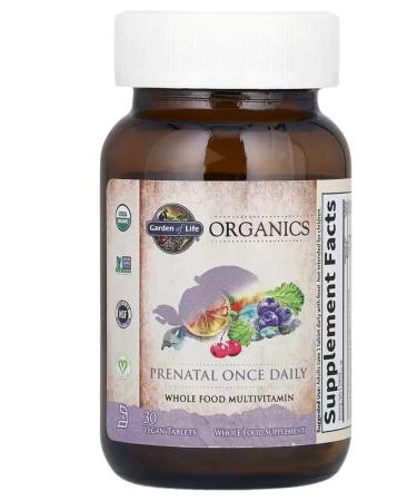 Garden of Life Organics prenatal complex 30 tablets - Buy Online on GoSupps.com