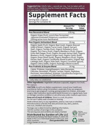 Garden of Life RAW Assella 350 mg 60 capsules - Buy Online on GoSupps.com