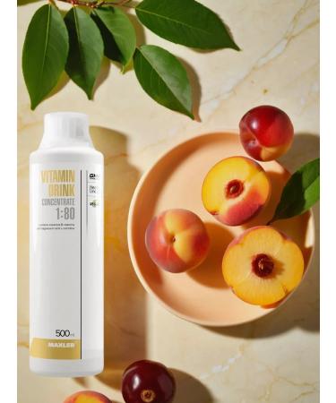 maxler Vitamin Drink Concentrate Vitamin 500 ml Persik-Marcuya - Buy Online on GoSupps.com