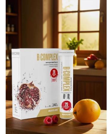 maxler B-complex 3 vitamins 3 tubes of 20 spikes. Pomegranate - Buy Online on GoSupps.com