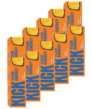 Kick Your Energy coconut bar with tangerine 45g. - 10 pcs - Buy Online on GoSupps.com