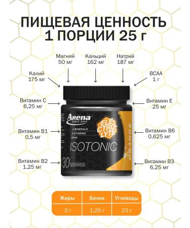 Arena Isotonic sports with electrolytes powder - Buy Online on GoSupps.com