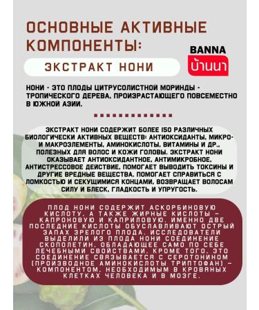 BANNA Thailand Set shampoo and hair air conditioner Noni - Buy Online on GoSupps.com