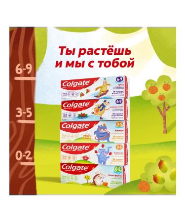 COLGATE Toothpaste children's watermelon without fluoride 6-9 years 60ml 2pcs - Buy Online on GoSupps.com