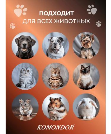 Komondor Sebrium dandruff shampoo for animals 500 ml - Buy Online on GoSupps.com